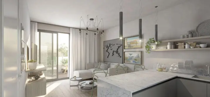 Продажа апартаментов на среднем этаже в Las Lagunas 3