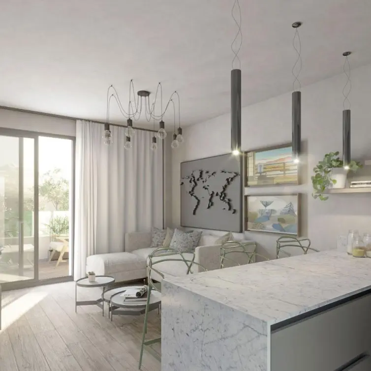 Продажа апартаментов на среднем этаже в Las Lagunas