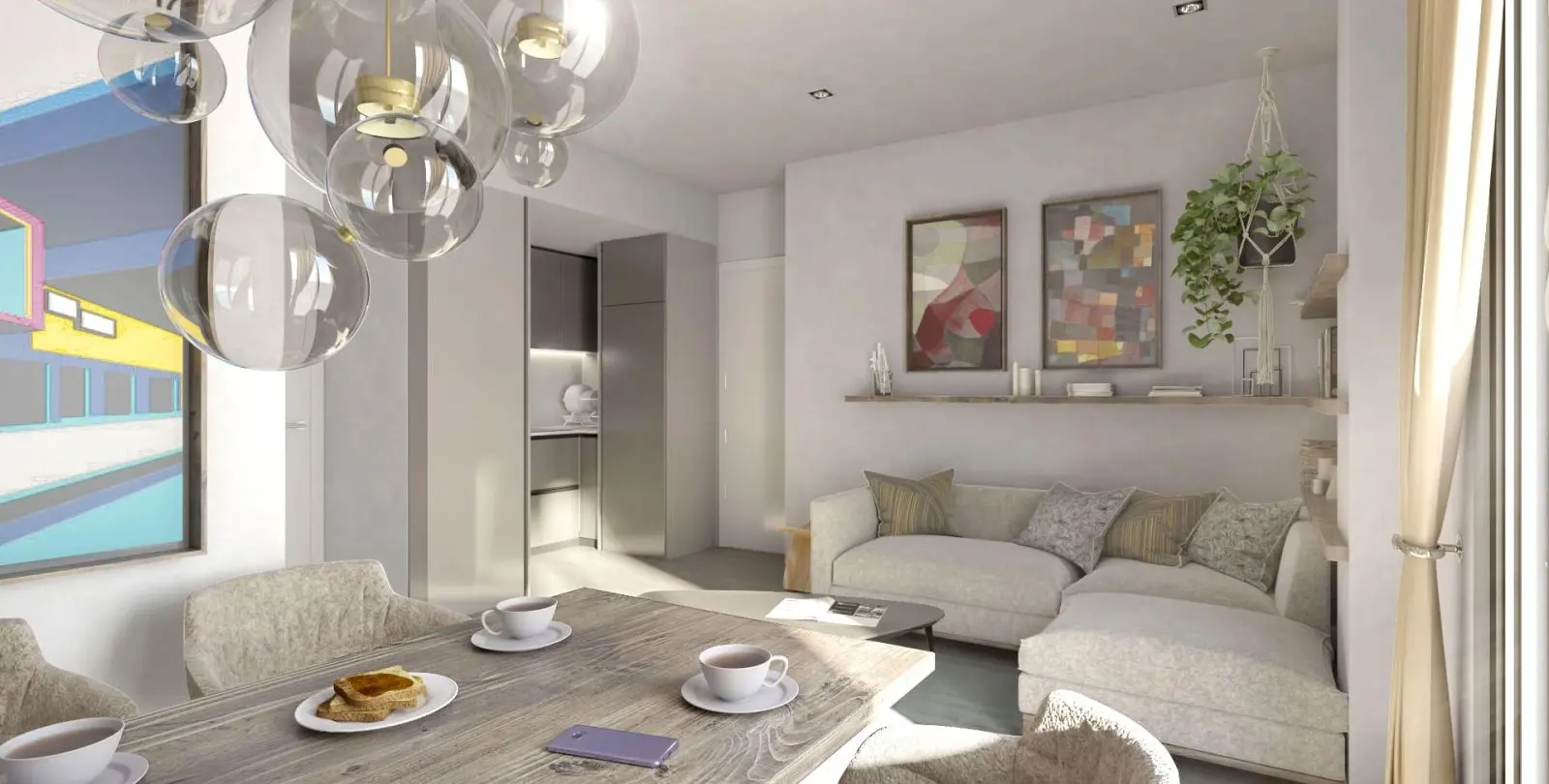 Sale of middle floor apartment in Las Lagunas 6