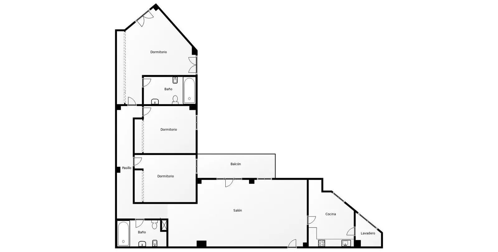 Sale of middle floor apartment in Torrequebrada 30