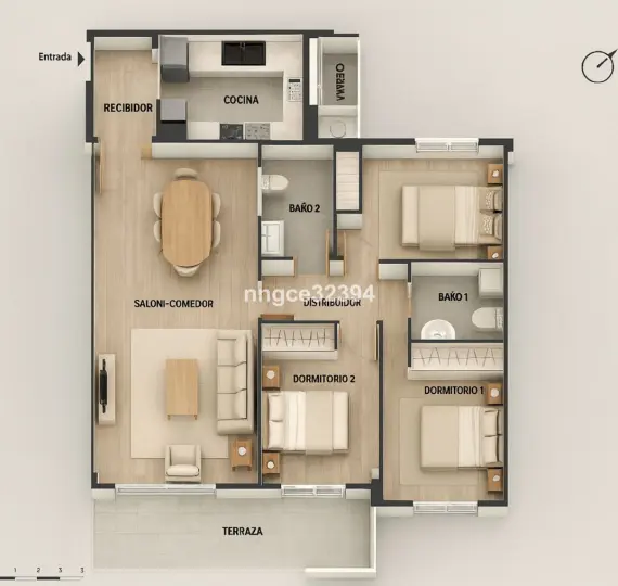 Sale of middle floor apartment in Nueva Andalucía