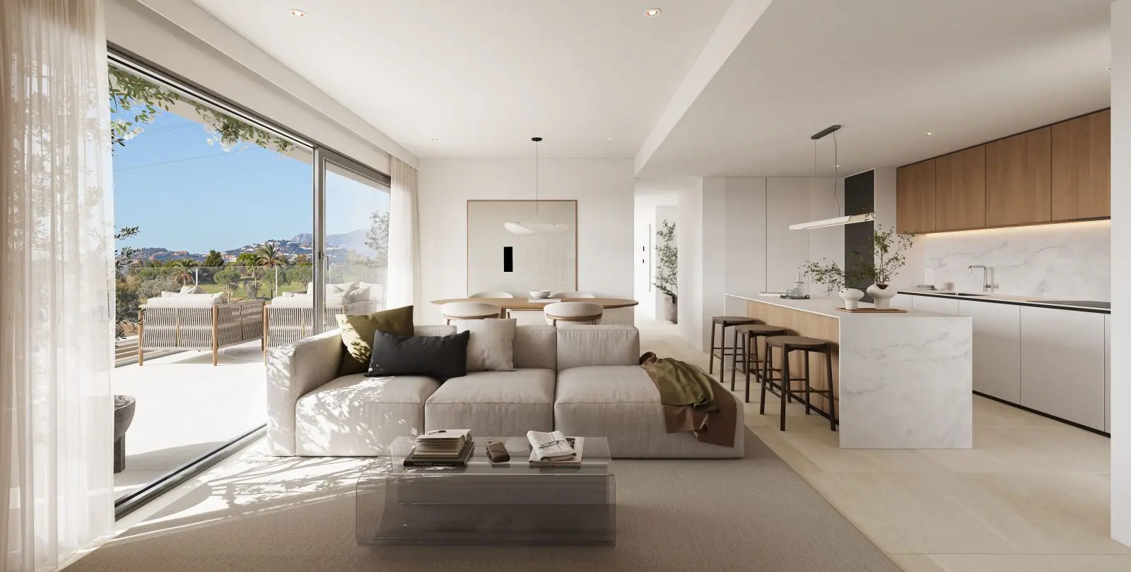 Продажа апартаментов на первом этаже в Mijas Costa 3