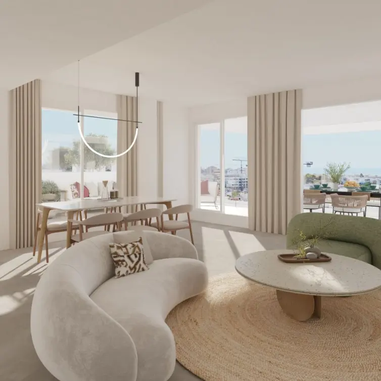 Sale of middle floor apartment in Estepona
