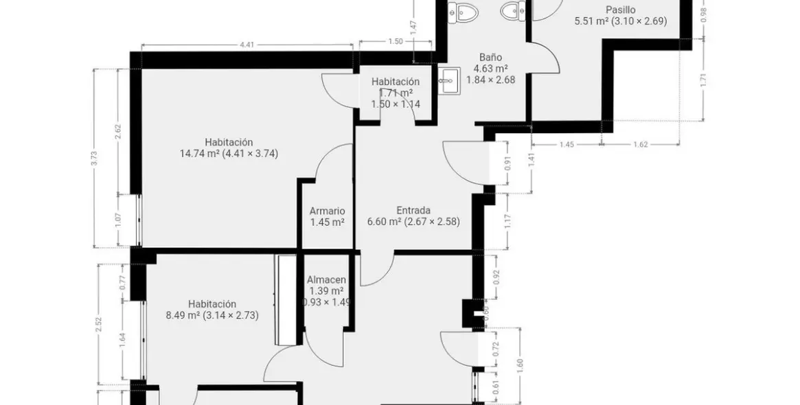 Продажа апартаментов на среднем этаже в Soho 53