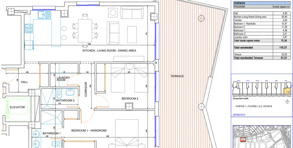Sale of middle floor apartment in Las Lagunas 24