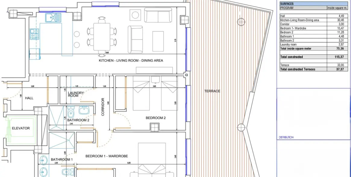 Sale of middle floor apartment in Las Lagunas 25