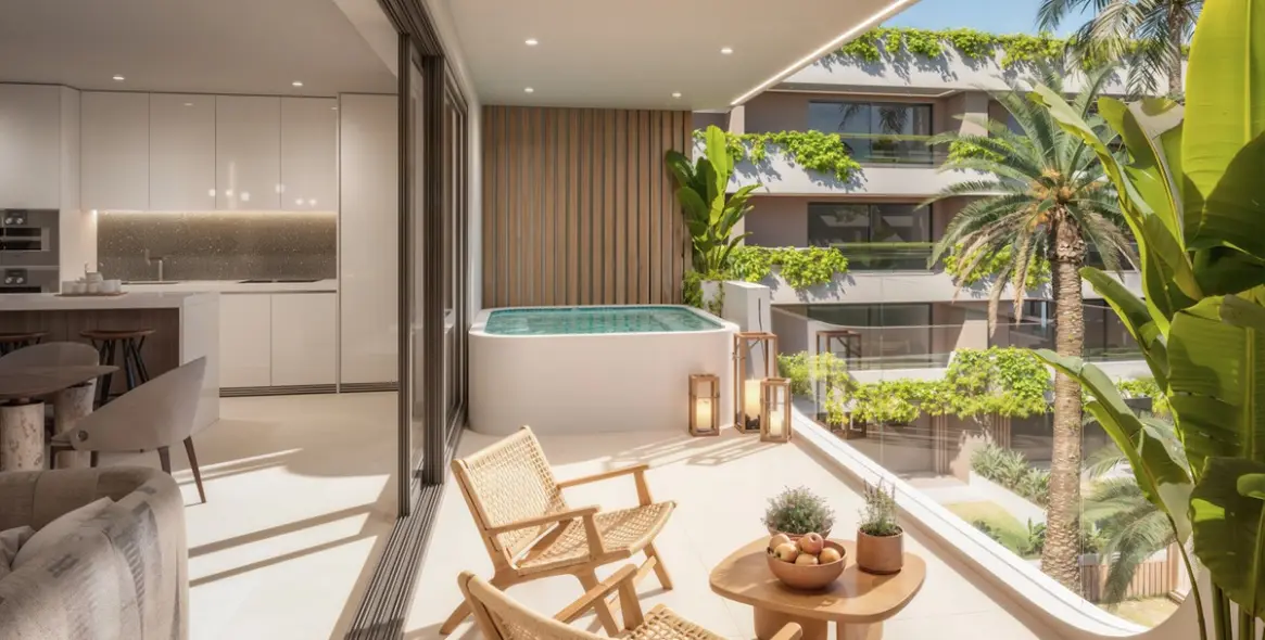 Venta de apartamento en planta baja en San Pedro de Alcántara 15