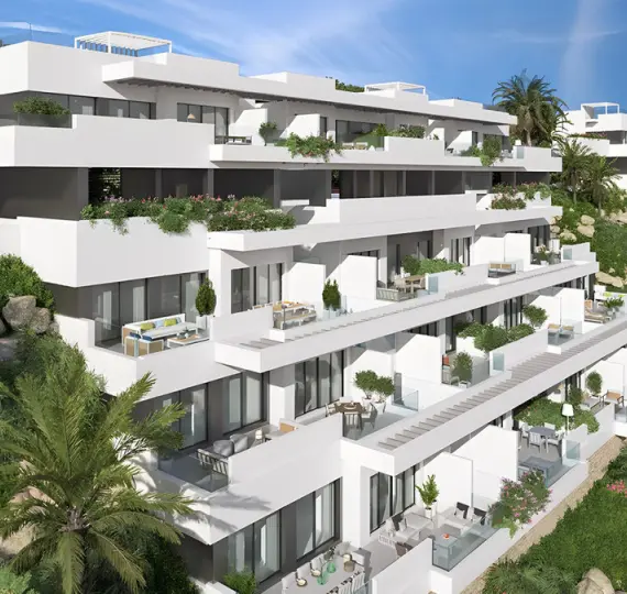 Sale of middle floor apartment in La Cala de Mijas