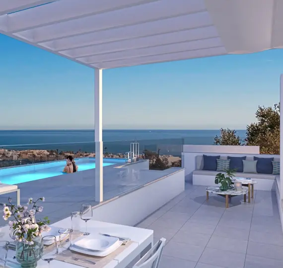 Sale of middle floor apartment in La Cala de Mijas