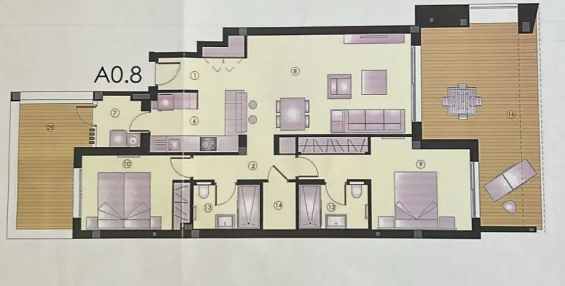 Sale of ground floor apartment in Bel Air 11