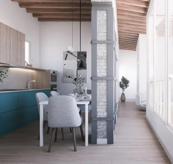 Venta de apartamento en planta media en Centro Histórico