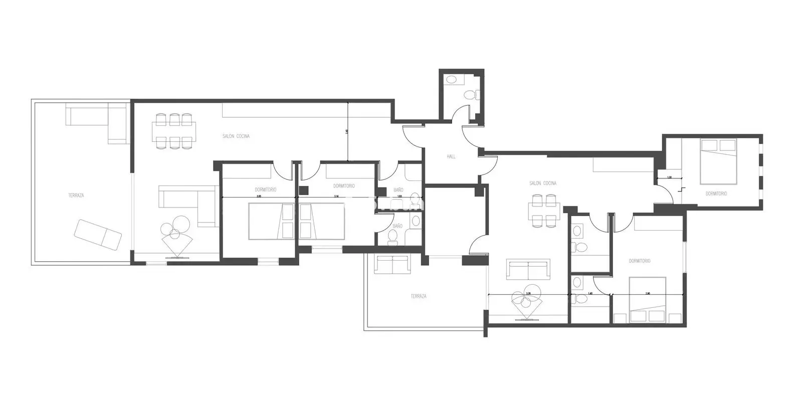 Sale of middle floor apartment in Estepona 2