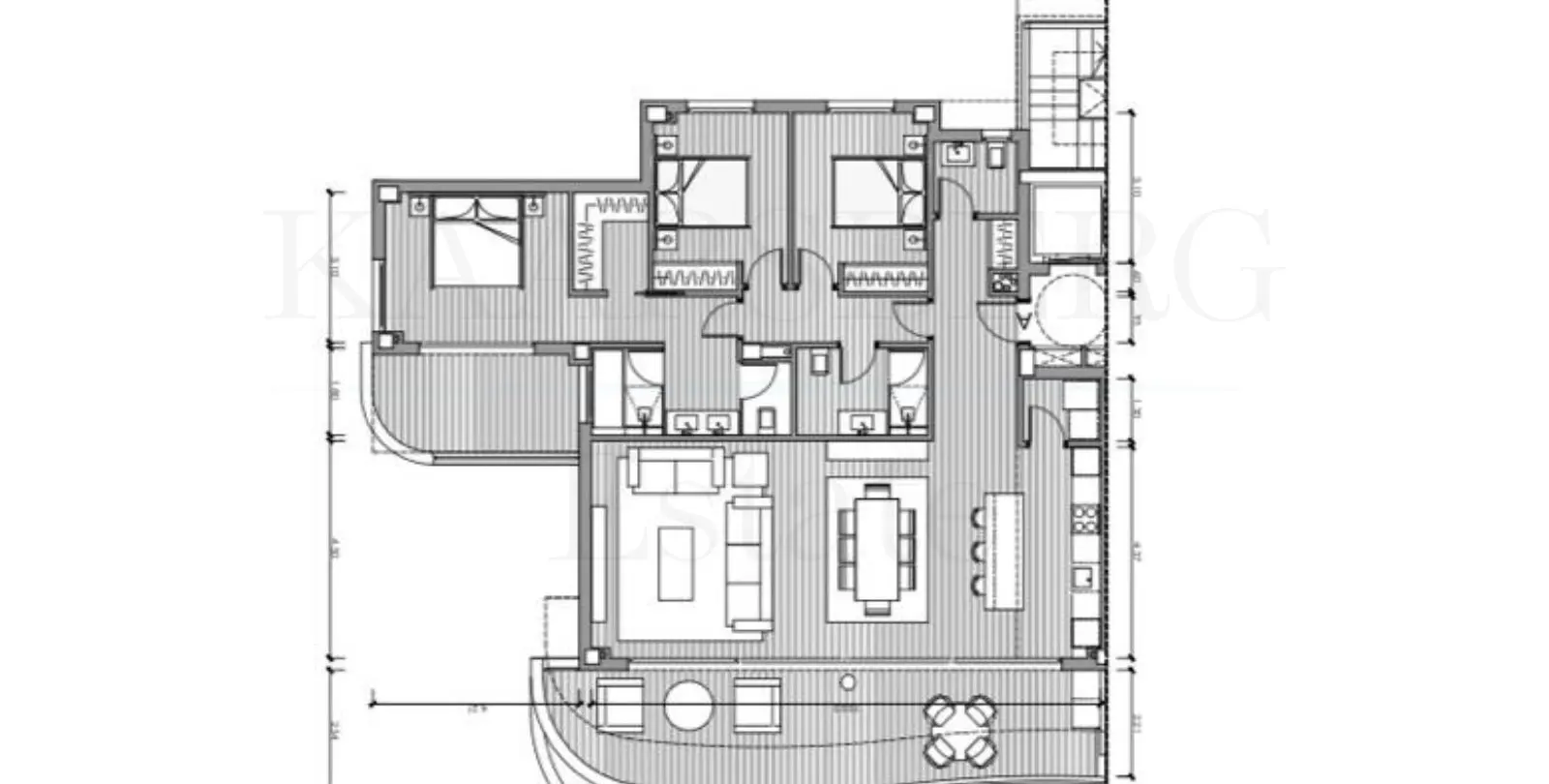 Venta de apartamento en planta media en Higueron 48