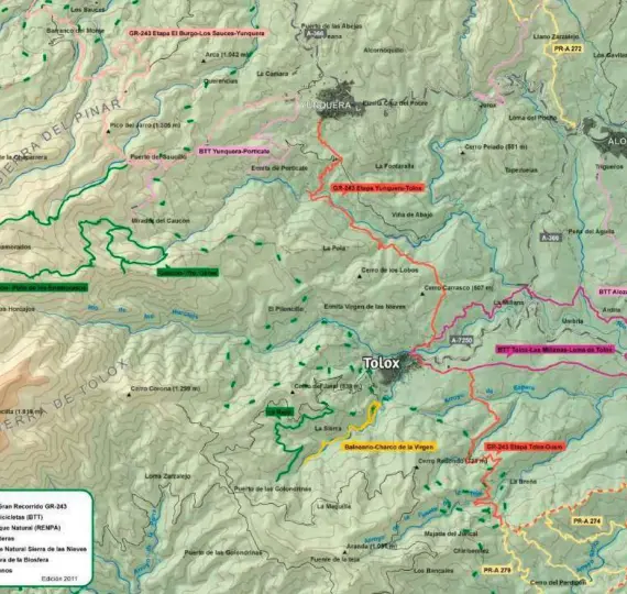 Venta de parcela residencial en Tolox