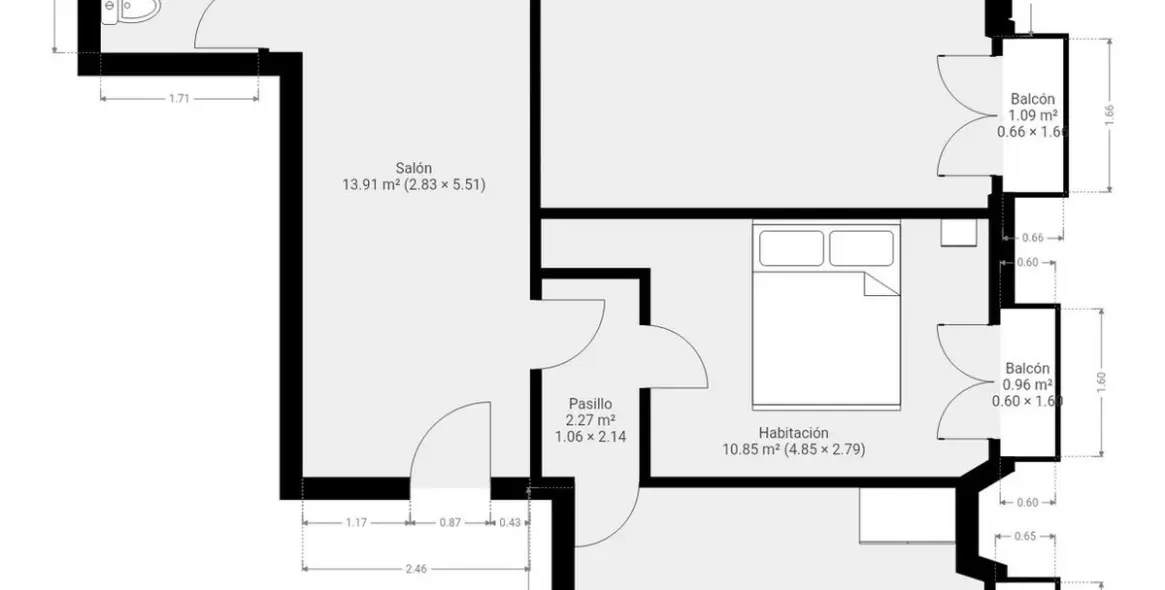 Продажа апартаментов на среднем этаже в Centro Histórico 97
