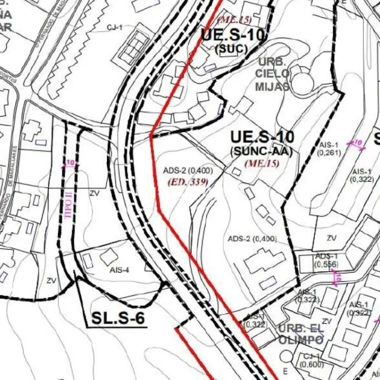 Venta de parcela residencial en Campo Mijas