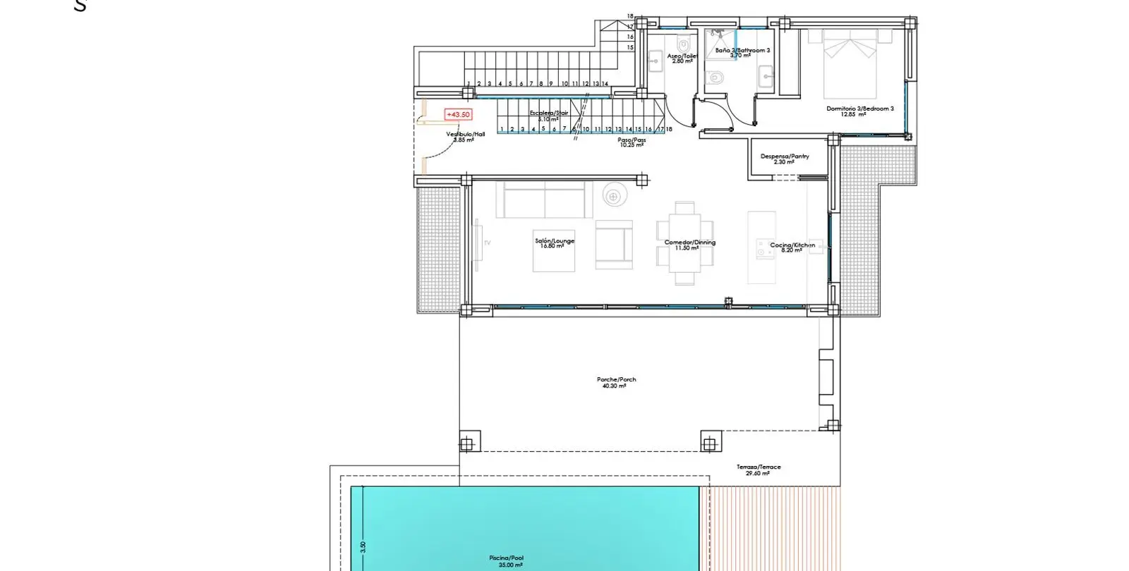 Venta de villa independiente en New Golden Mile 20