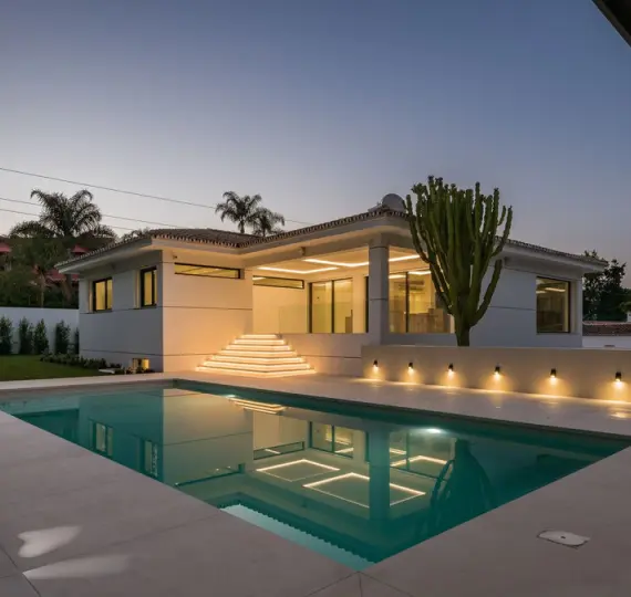 Venta de villa independiente en Guadalmina Alta