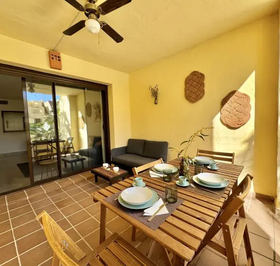 Short-term rent of ground floor apartment in La Duquesa