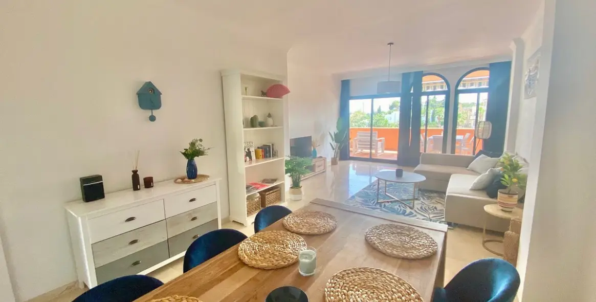 Short-term rent of middle floor apartment in Elviria 15