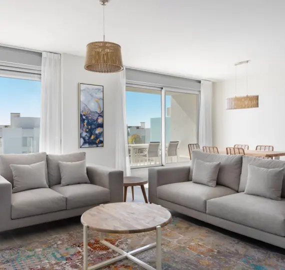 Short-term rent of middle floor apartment in Cancelada