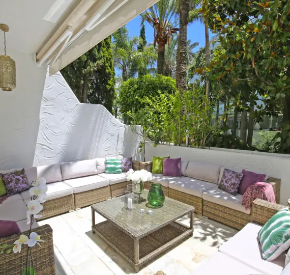 Short-term rent of ground floor apartment in Marbella