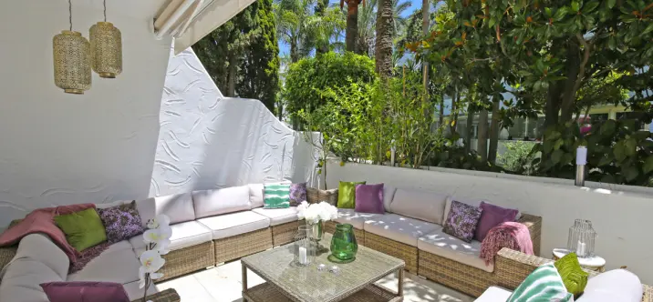 Short-term rent of ground floor apartment in Marbella 0