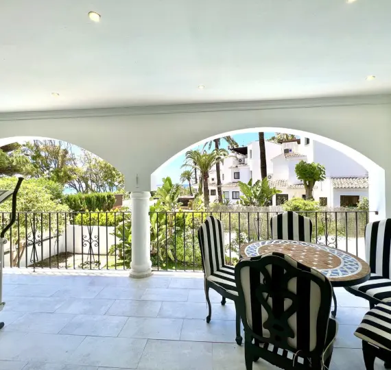 Short-term rent of ground floor apartment in Elviria