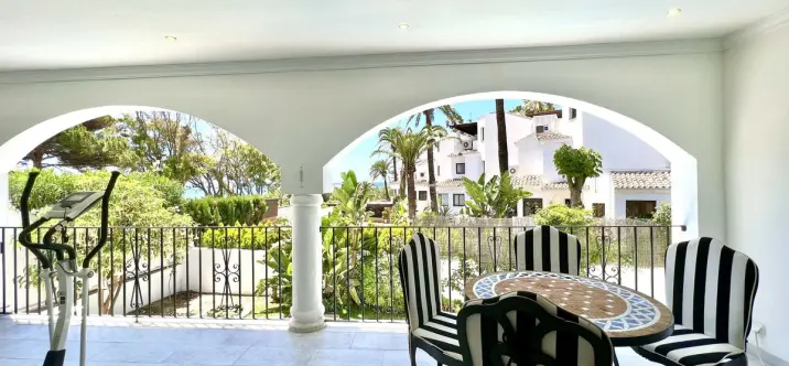 Short-term rent of ground floor apartment in Elviria 1