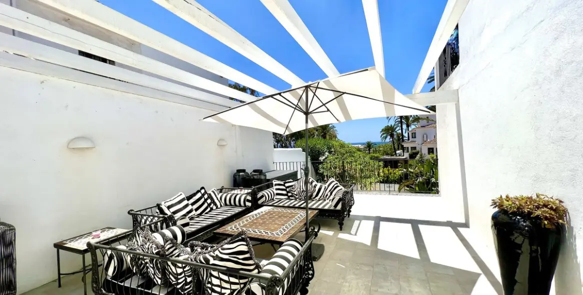 Short-term rent of ground floor apartment in Elviria 12