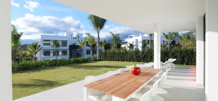 Alquiler a corto plazo de apartamento en planta baja en Benahavís 0