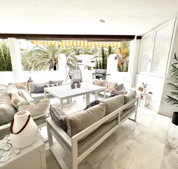 Long-term rent of ground floor apartment in Elviria