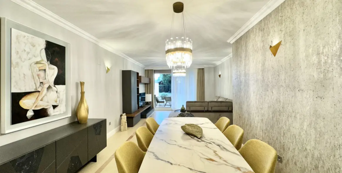 Short-term rent of ground floor apartment in Nueva Andalucía 15