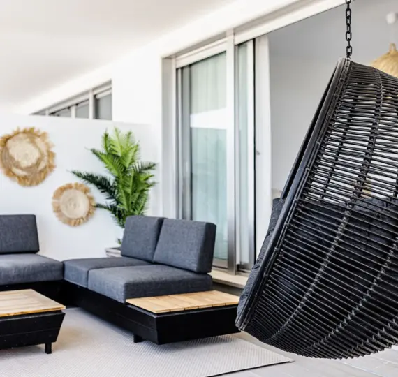 Short-term rent of ground floor apartment in Cancelada