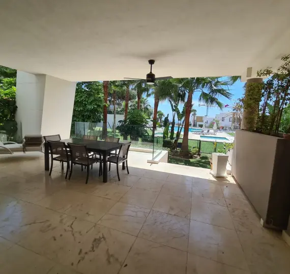 Долгосрочная аренда апартаментов на первом этаже в Cabopino