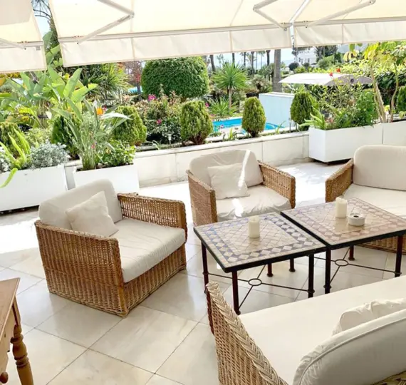 Short-term rent of ground floor apartment in Puerto Banús