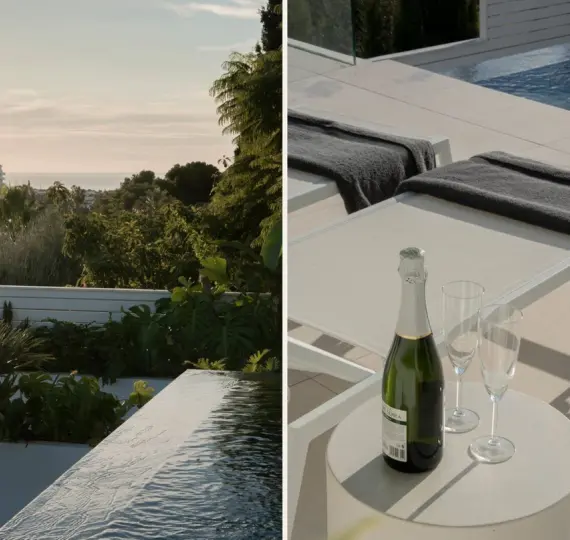 Short-term rent of detached villa in Nueva Andalucía