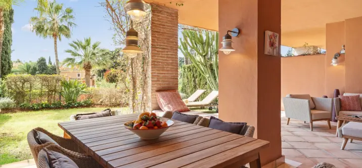 Short-term rent of ground floor apartment in Bahía de Marbella 1