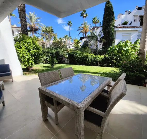Long-term rent of ground floor apartment in Puerto Banús
