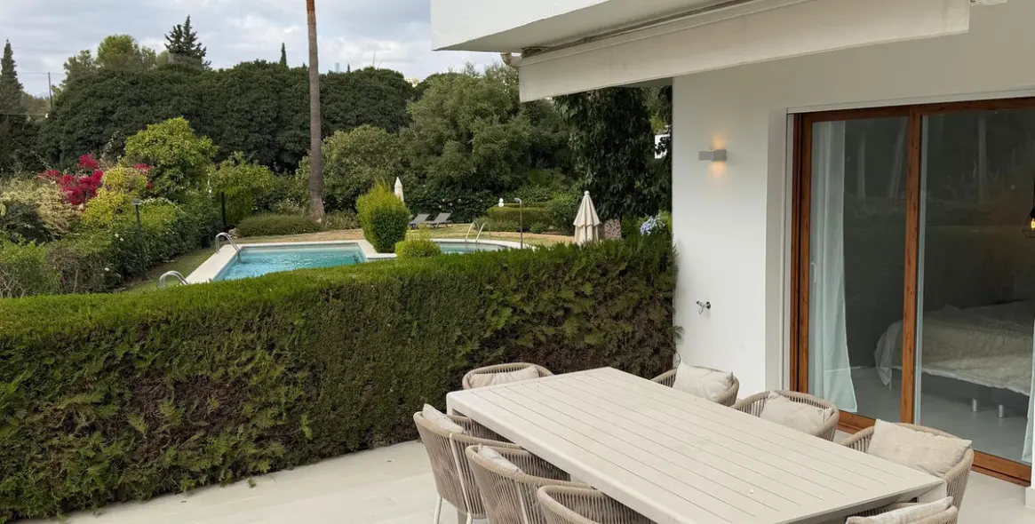 Long-term rent of ground floor apartment in Nueva Andalucía 15