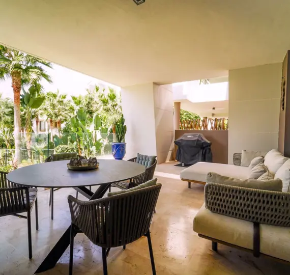 Долгосрочная аренда апартаментов на первом этаже в Cabopino