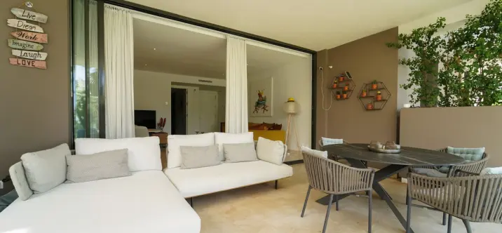 Долгосрочная аренда апартаментов на первом этаже в Cabopino 4