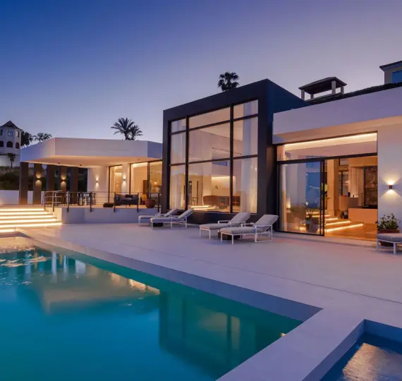 Short-term rent of detached villa in Benahavís