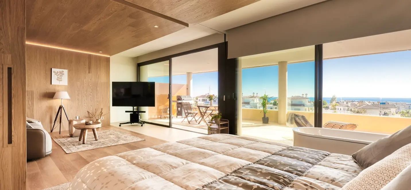 Venta de apartamento en planta media en Higueron 2