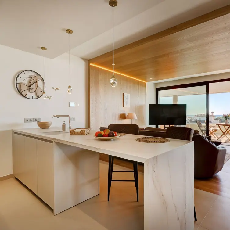 Venta de apartamento en planta media en Higueron