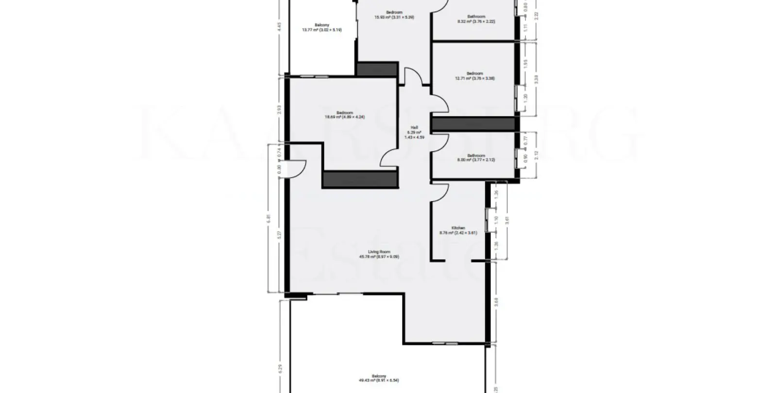 Venta de apartamento en planta media en La Mairena 41
