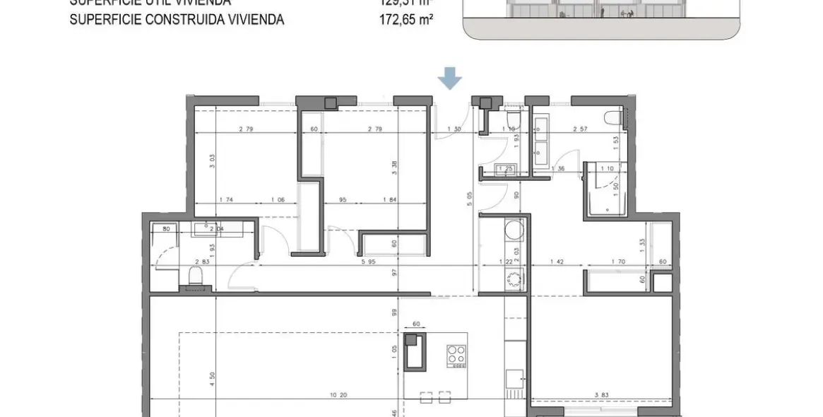 Sale of penthouse in Cancelada 59