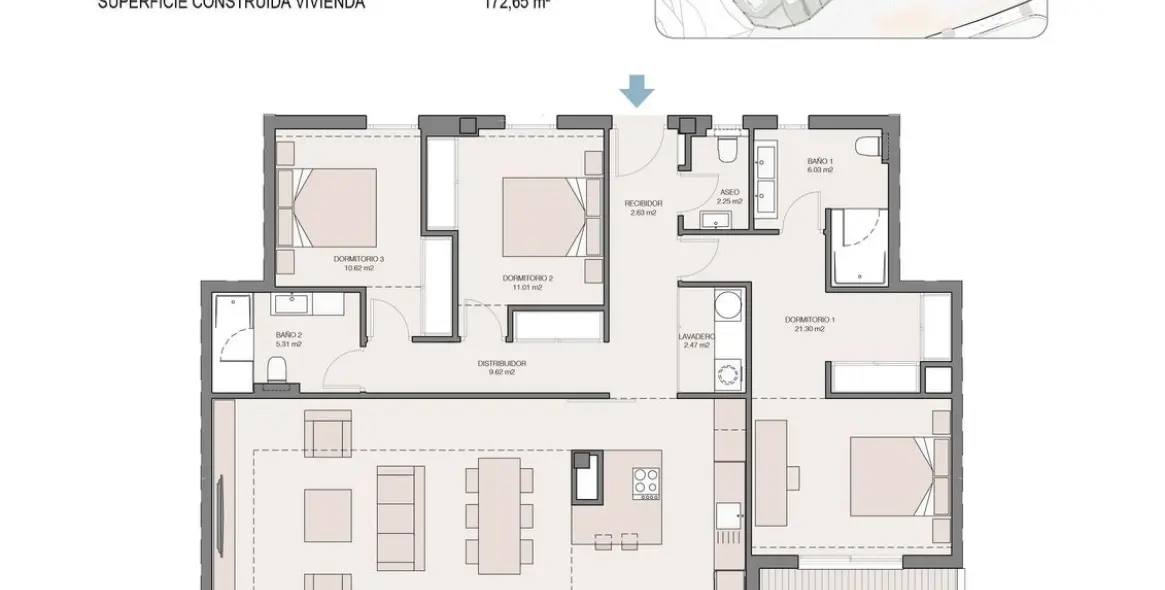 Sale of penthouse in Cancelada 85