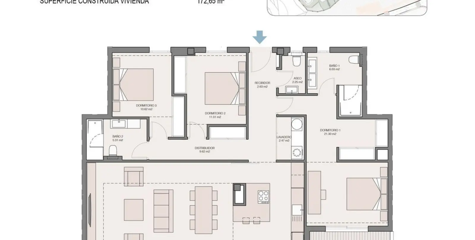 Sale of penthouse in Cancelada 60