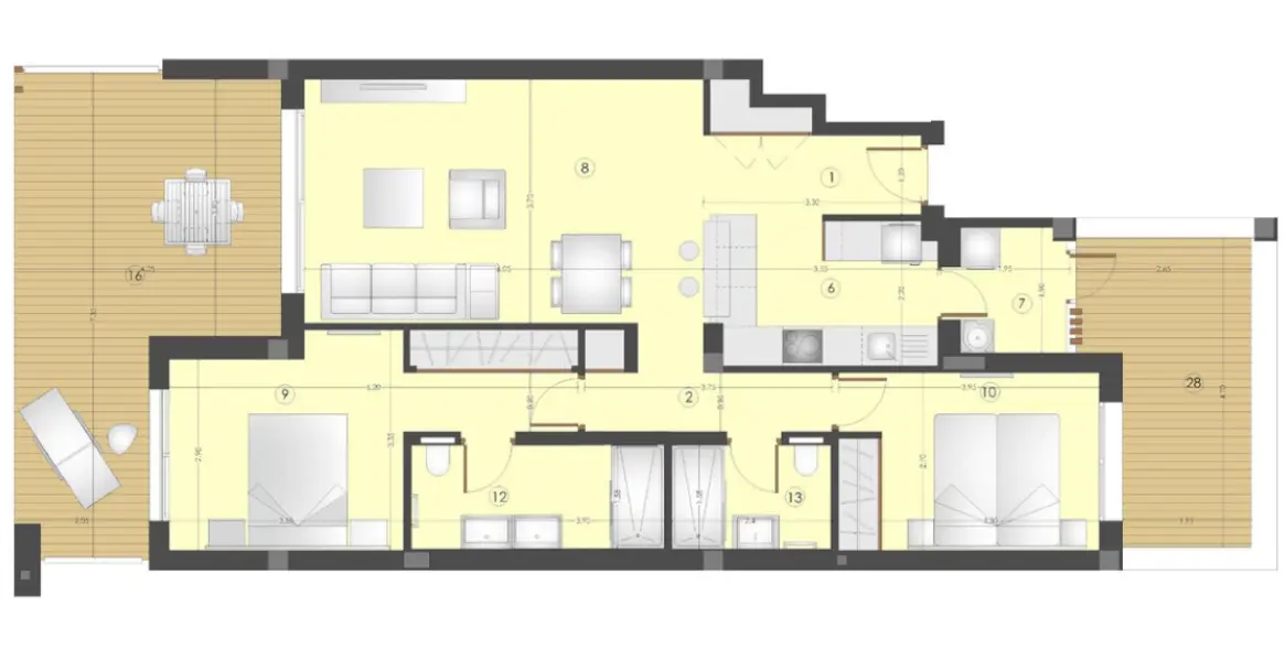Продажа апартаментов на первом этаже в Bel Air 43